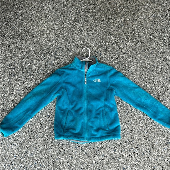 The North Face Turquoise Fleece Jacket - Picture 1 of 5